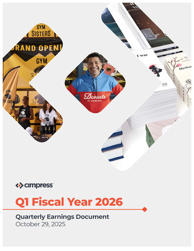 Thumbnail Cimpress Quarterly Report fy2026-q1