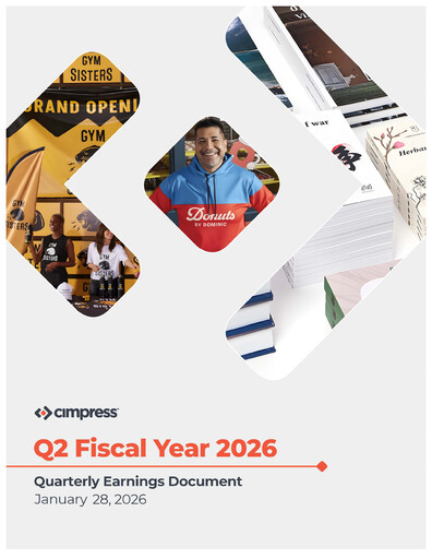 Thumbnail Cimpress Quarterly Report fy2026-q2