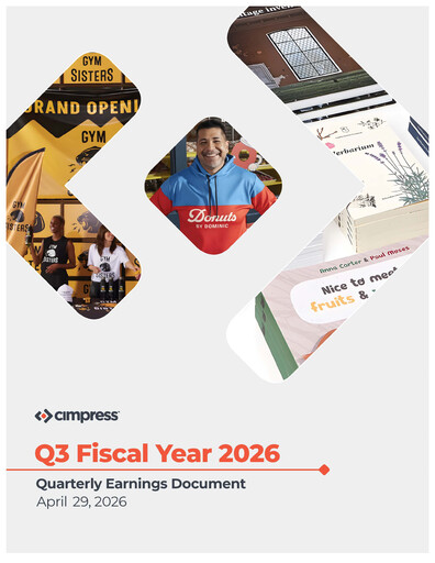 Thumbnail Cimpress Quarterly Report fy2026-q3