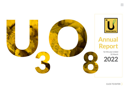 Thumbnail Yellow Cake plc Annual Report 2022