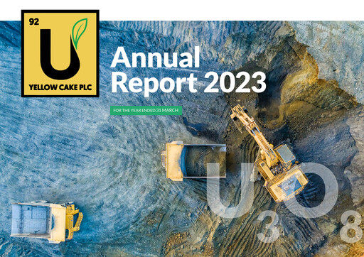 Thumbnail Yellow Cake plc Annual Report 2023