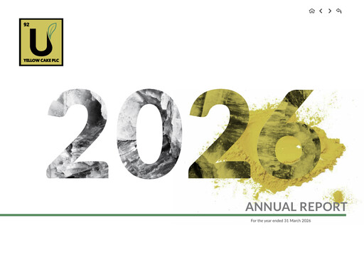 Thumbnail Yellow Cake plc Annual Report 2026
