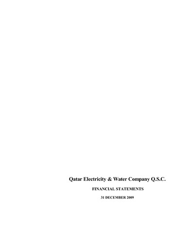 Thumbnail Qatar Electricity & Water Company Financial Statement 2009