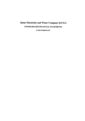 Thumbnail Qatar Electricity & Water Company Financial Statement 2017
