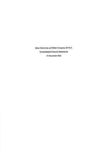 Thumbnail Qatar Electricity & Water Company Financial Statement 2023
