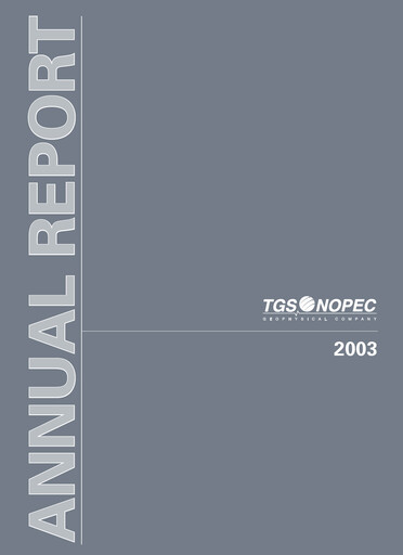 Thumbnail TGS ASA Annual Report 2003