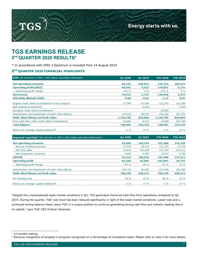 Thumbnail TGS ASA Quarterly Report 2020-q2