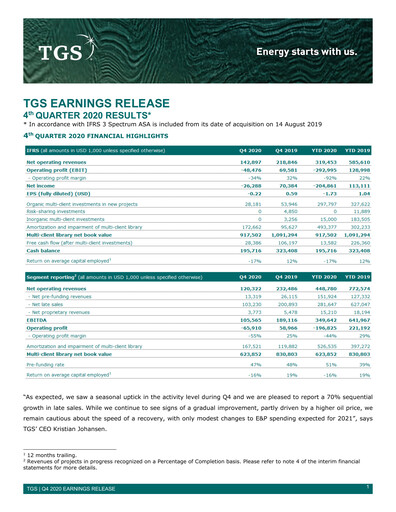 Thumbnail TGS ASA Quarterly Report 2020-q4