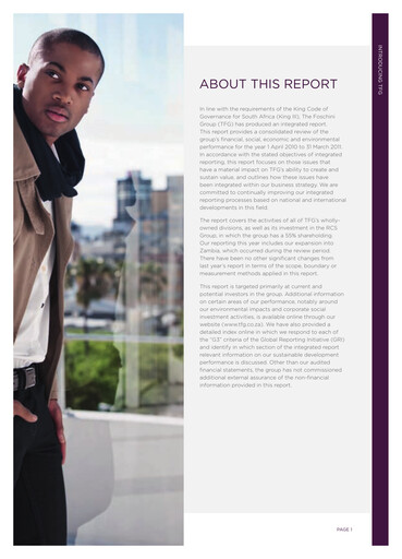 Thumbnail The Foschini Group Annual Report 2011