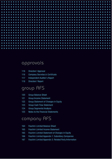 Thumbnail The Foschini Group Financial Statement 2008