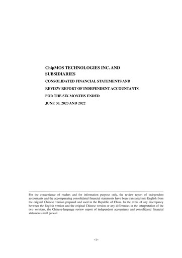 Thumbnail ChipMOS Technologies Half-year Report 2023-h1