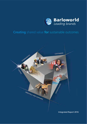 Thumbnail Barloworld Annual Report 2016