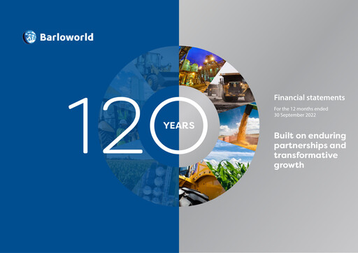 Thumbnail Barloworld Financial Statement fy2022
