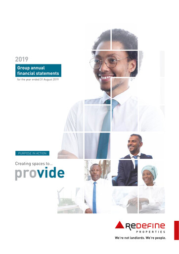 Thumbnail Redefine Properties Financial Statement 2019