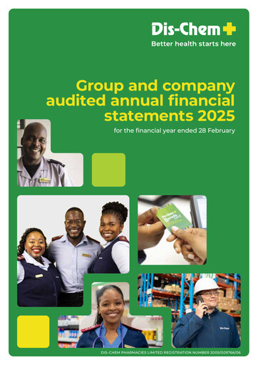 Thumbnail Dis-Chem Pharmacies Financial Statement 2025