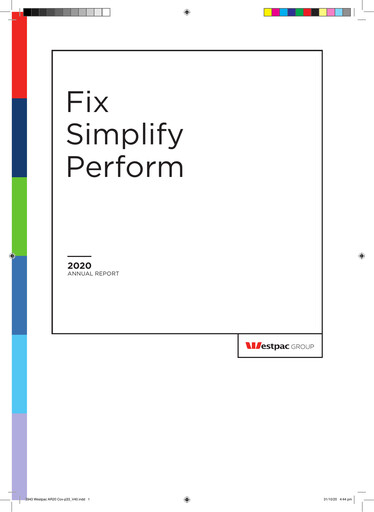 Thumbnail Westpac Banking Annual Report 2020