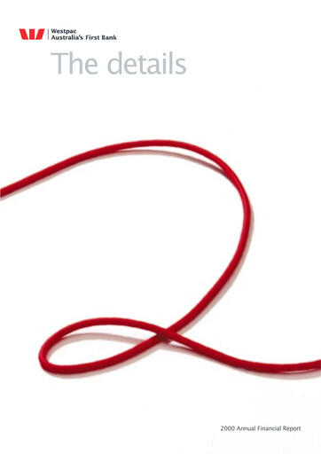 Thumbnail Westpac Banking Financial Statement 2000