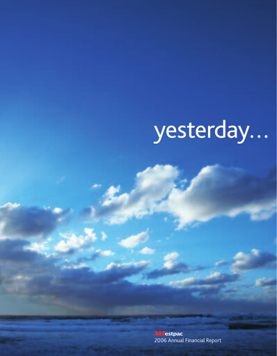 Thumbnail Westpac Banking Financial Statement 2006