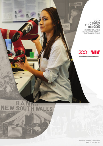 Thumbnail Westpac Banking Half-year Report 2017-h1
