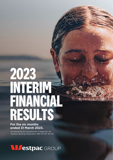 Thumbnail Westpac Banking Half-year Report 2023-h1
