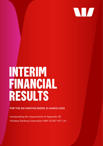 Vorschaubild Westpac Banking Halbjahresbericht 2025-h1