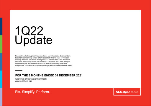 Thumbnail Westpac Banking Quarterly Report 2022-q1