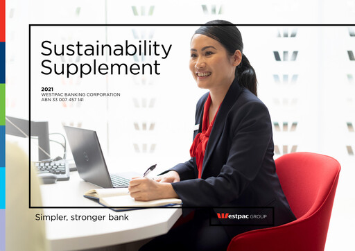 Thumbnail Westpac Banking Sustainability Report 2021