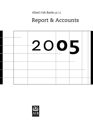 Thumbnail AIB Group (Allied Irish Banks)  Annual Report 2005