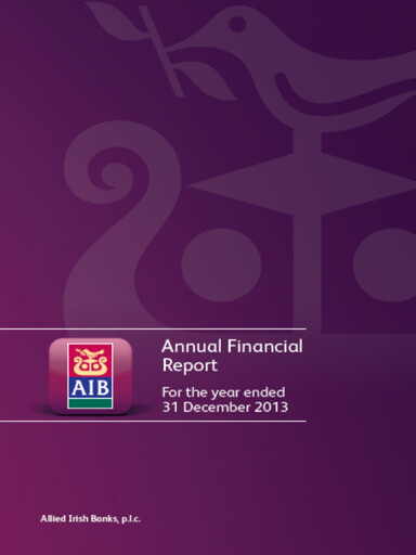 Thumbnail AIB Group (Allied Irish Banks)  Annual Report 2013
