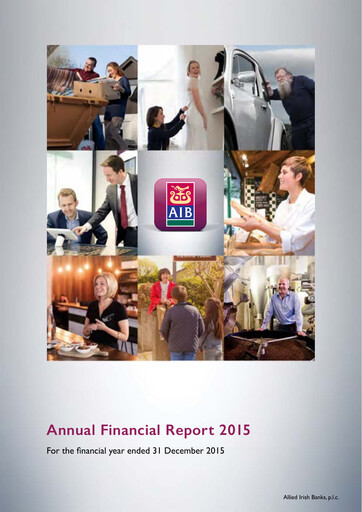Thumbnail AIB Group (Allied Irish Banks)  Annual Report 2015