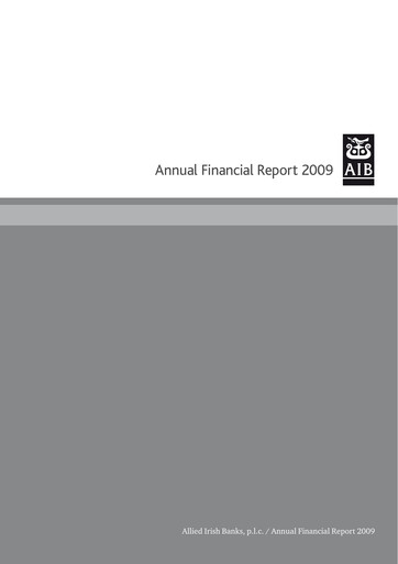 Thumbnail AIB Group (Allied Irish Banks)  Financial Statement 2009