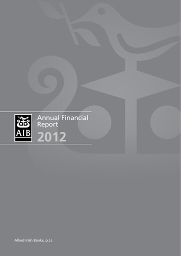 Thumbnail AIB Group (Allied Irish Banks)  Financial Statement 2012