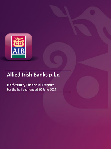 Thumbnail AIB Group (Allied Irish Banks)  Half-year Report 2014-h1
