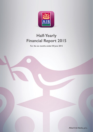 Thumbnail AIB Group (Allied Irish Banks)  Half-year Report 2015-h1