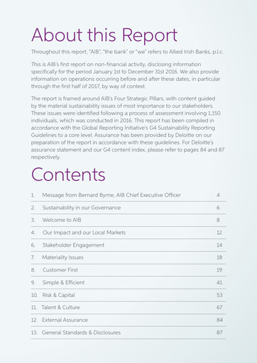Thumbnail AIB Group (Allied Irish Banks)  Sustainability Report 2016