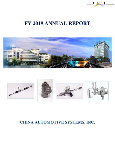 Thumbnail China Automotive Systems Annual Report 2019