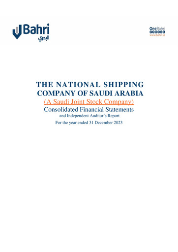 Thumbnail National Shipping Company of Saudi Arabia (Bahri) Financial Statement 2023