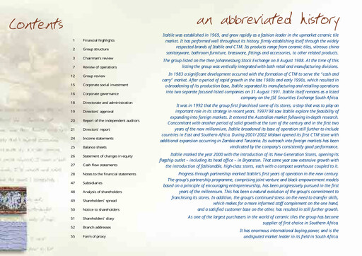 Thumbnail Italtile Annual Report 2003