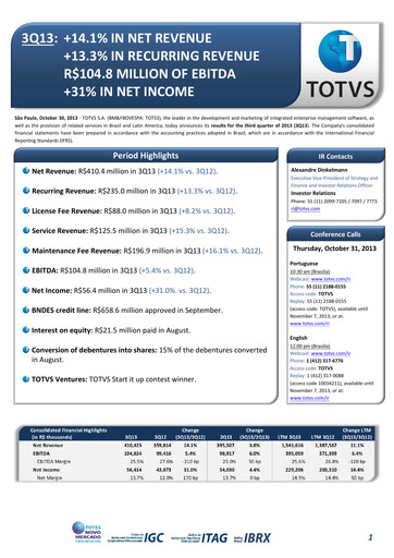 Thumbnail TOTVS Quarterly Report 2013-q3
