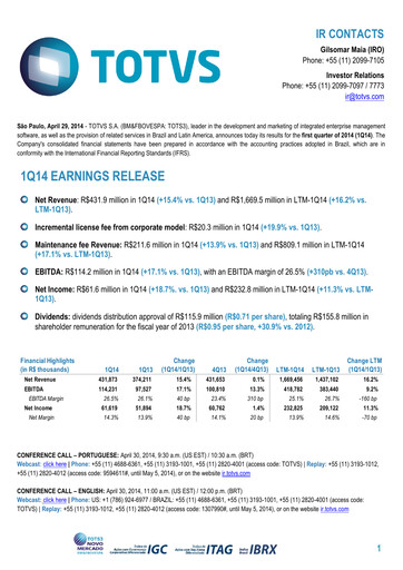 Thumbnail TOTVS Quarterly Report 2014-q1