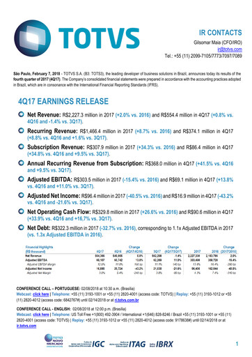 Thumbnail TOTVS Quarterly Report 2017-q4