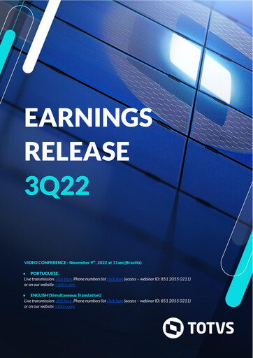 Thumbnail TOTVS Quarterly Report 2022-q3