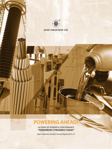 Miniature Apar Industries Rapport annuel 2013-2014