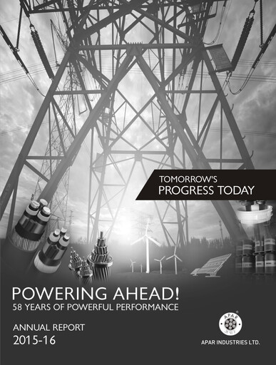 Miniature Apar Industries Rapport annuel 2015-2016