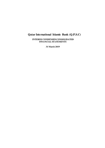 Thumbnail Qatar International Islamic Bank Quarterly Report 2019-q1