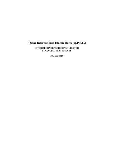 Thumbnail Qatar International Islamic Bank Quarterly Report 2023-q2