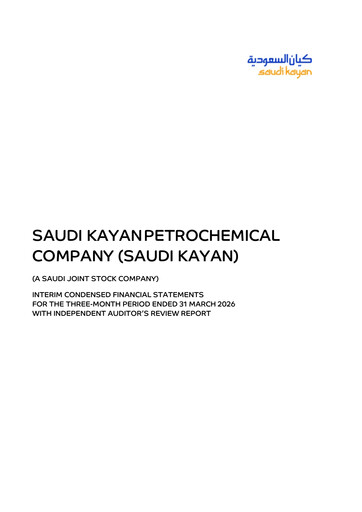 Thumbnail Saudi Kayan Petrochemical Company Quarterly Report 2026-q1