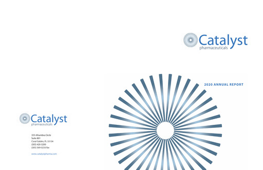 Vorschaubild Catalyst Pharmaceuticals Jahresbericht 2020