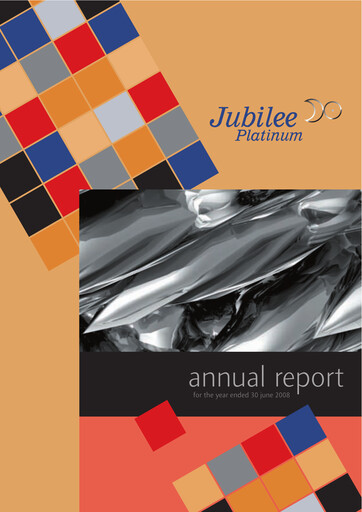 Thumbnail Jubilee Metals Group Annual Report fy2008