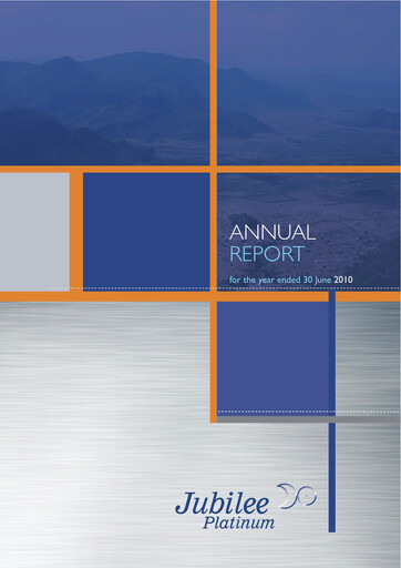Thumbnail Jubilee Metals Group Annual Report fy2010